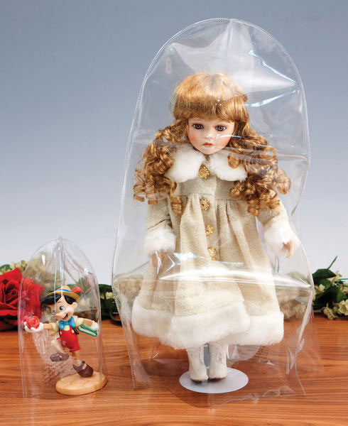 B Details about   Small Rosewood Trim Base Display Case Glass Doll Art Dust Cover Style A 